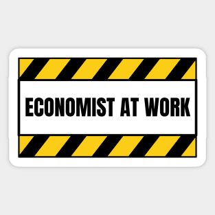 Economist At Work Economy Lover Sticker